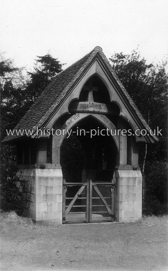 Memorial Lych Gate, St Johns Church, Buckhurst Hill, Essex. c.1920's